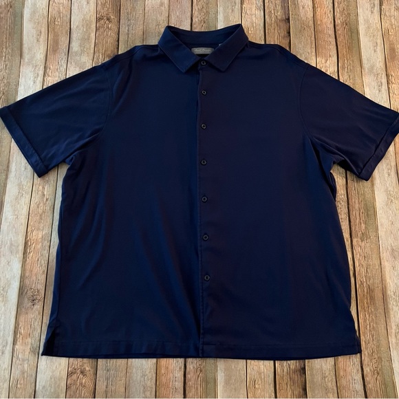 Daniel Cremieux Other - Daniel Cremieux mens knit short sleeve button down shirt | size 2XL